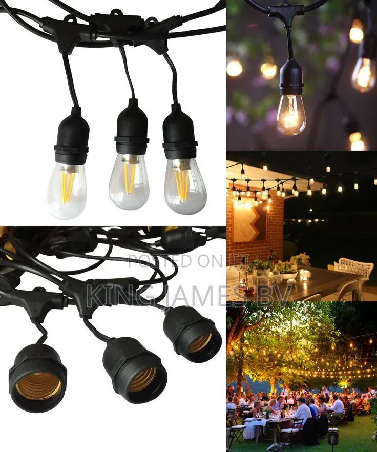 Decorative Rope Lampholder and String Light