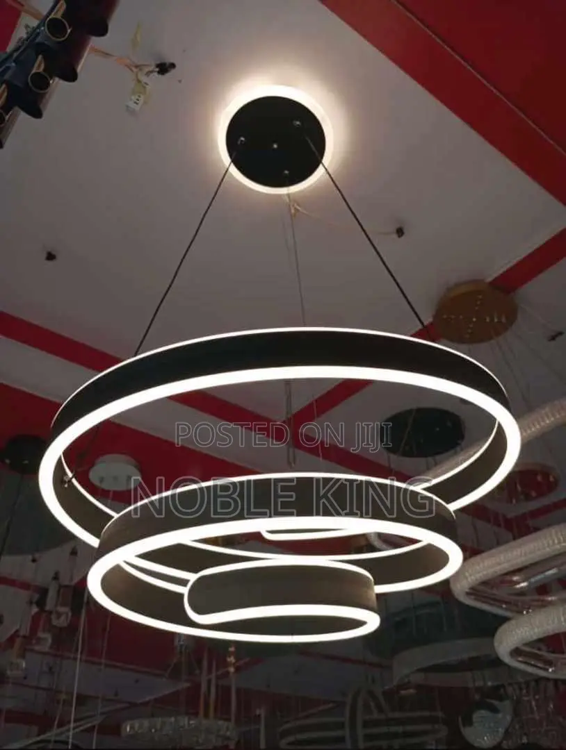 Nordic Ring Led Pendant Lamps Dimmable for Living Dining Room Kitchen