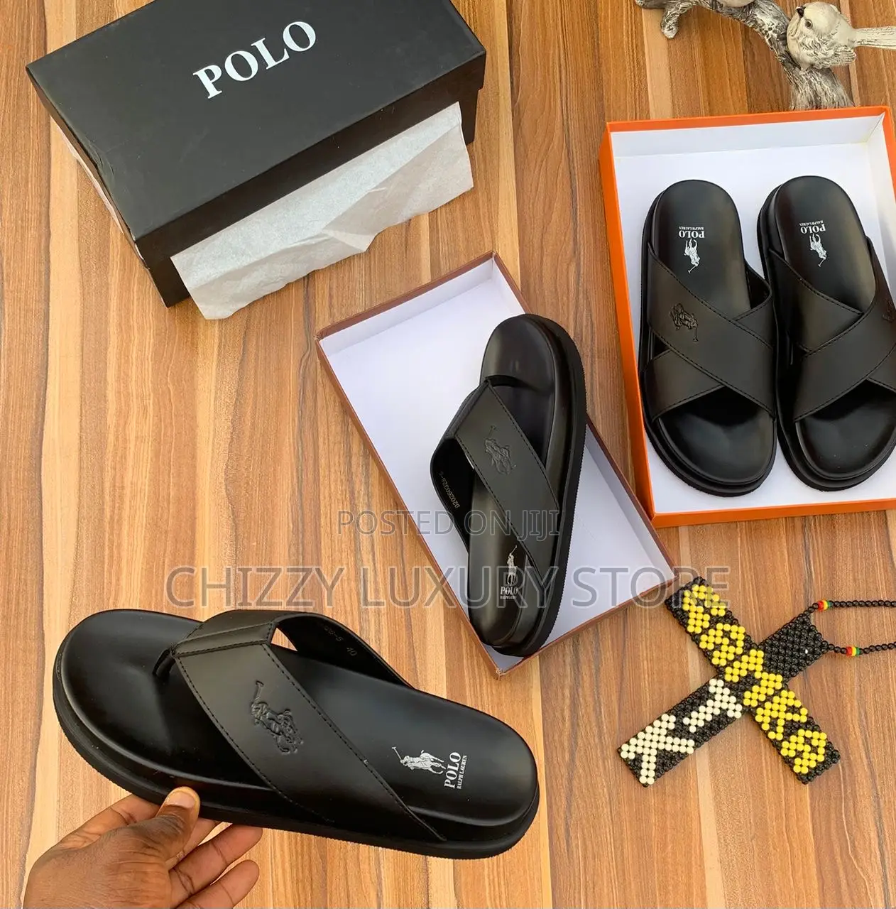 Pedro Quality Luxury Men Genuine Leather Pams