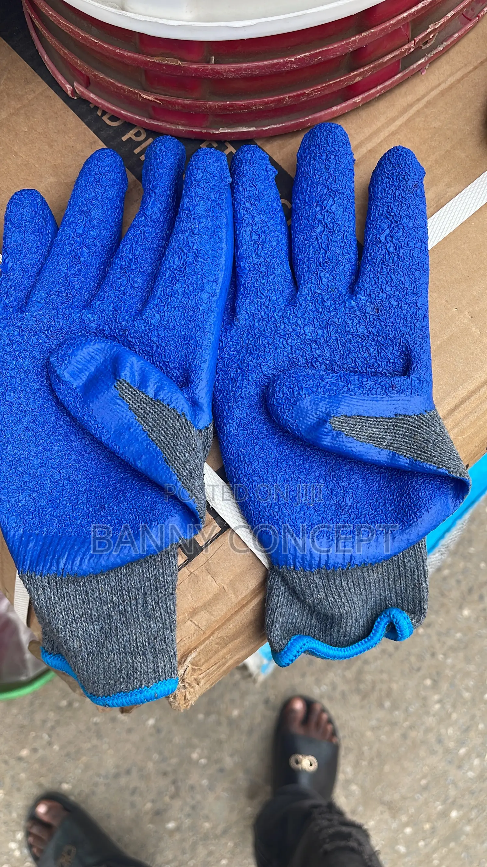 Latex Palm-dipped Work Gloves