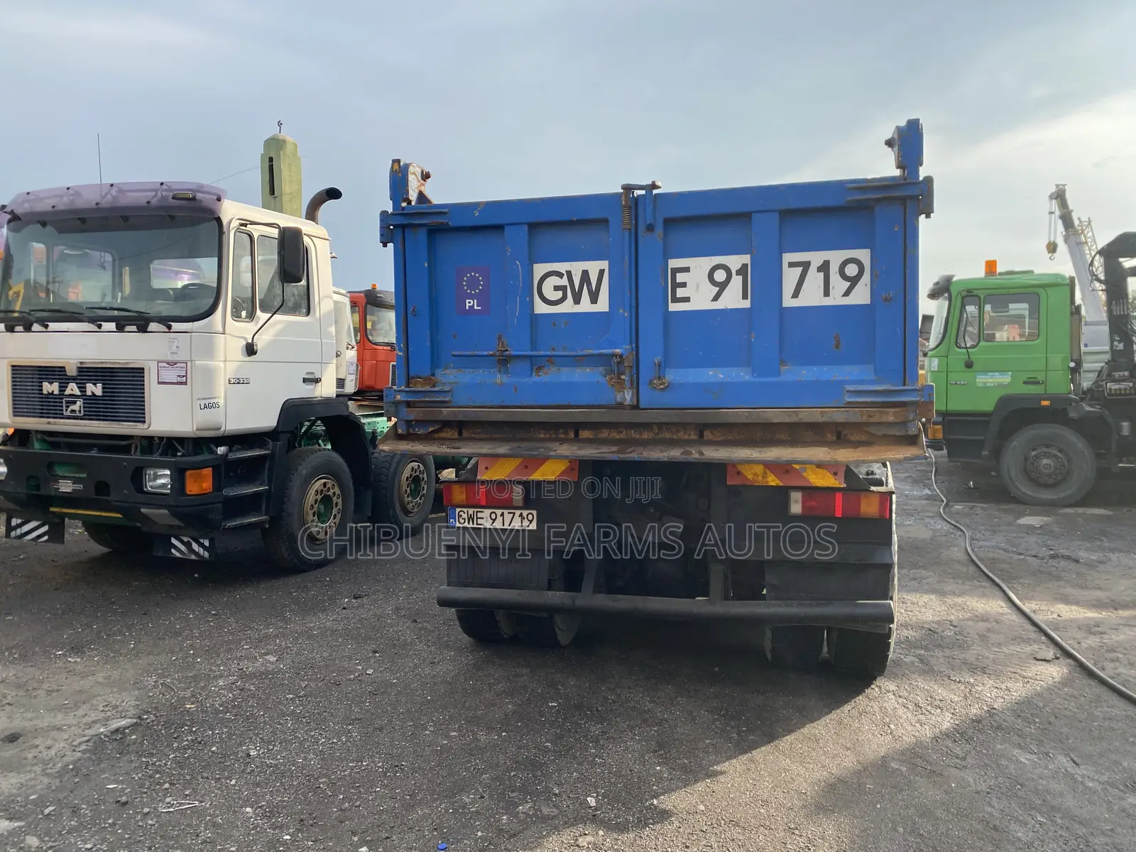Man Diesel 10tyres Tipper + Hyiab