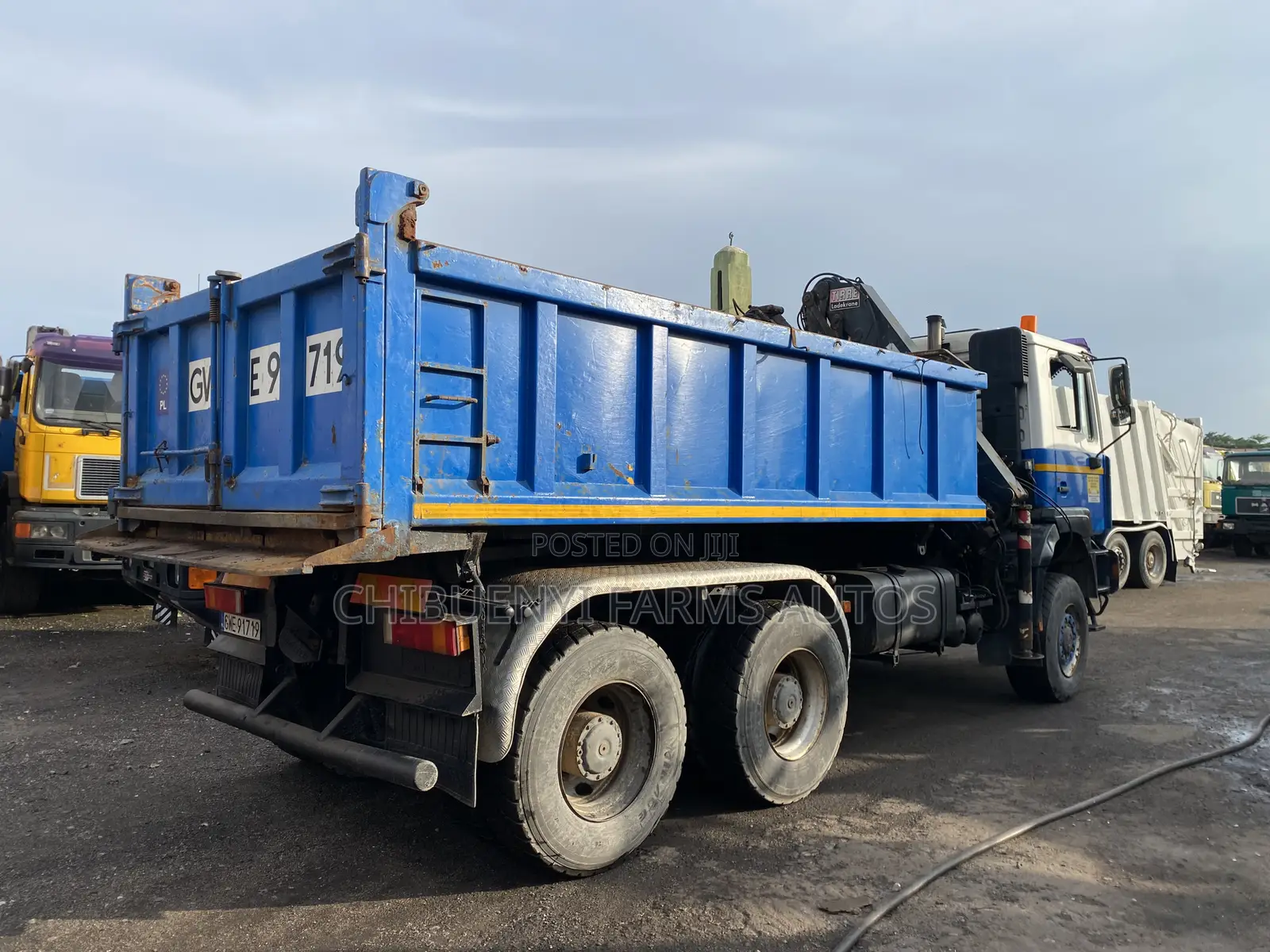 Man Diesel 10tyres Tipper + Hyiab