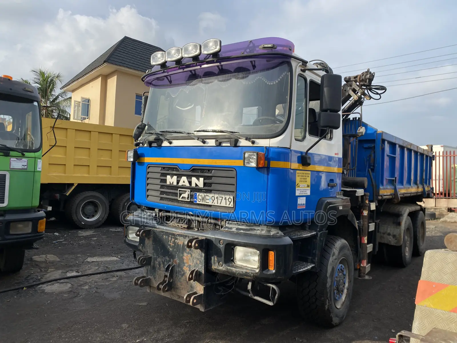 Man Diesel 10tyres Tipper + Hyiab