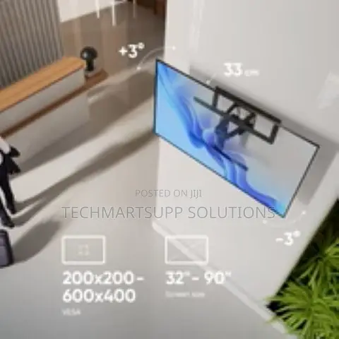 Adjustable Full Motion Tv Wall Mount for 32"-90" Screen (Onkron Sm6)
