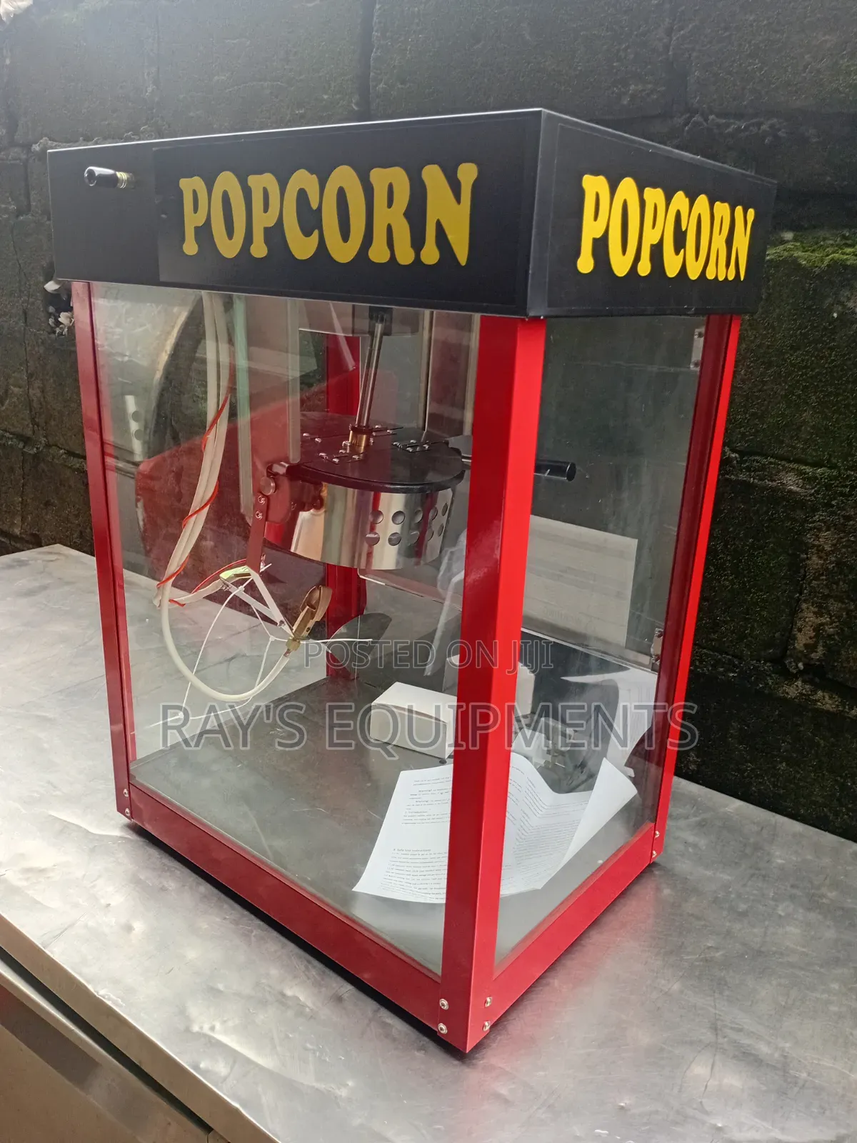 Foreign Gas Popcorn Machine
