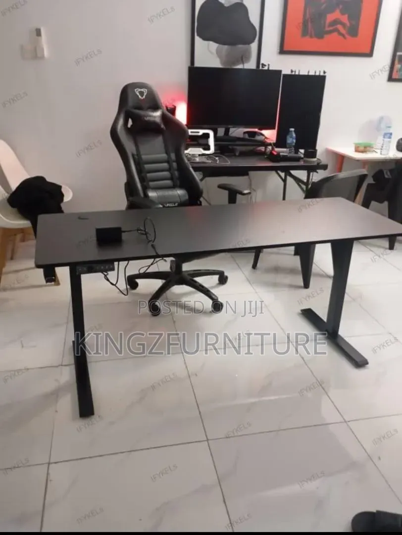 Modern Electric Adjustable Standing Desk, 1.6 Meter + Gaming Chair