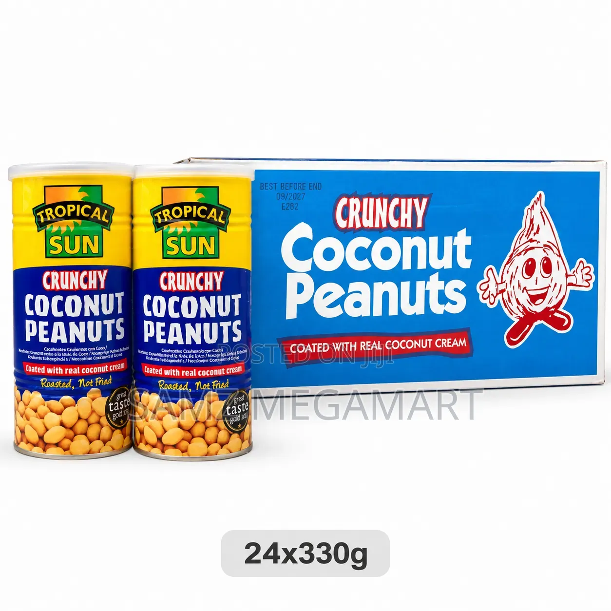 Tropical Sun Crunchy Coconut Peanuts 24x330g
