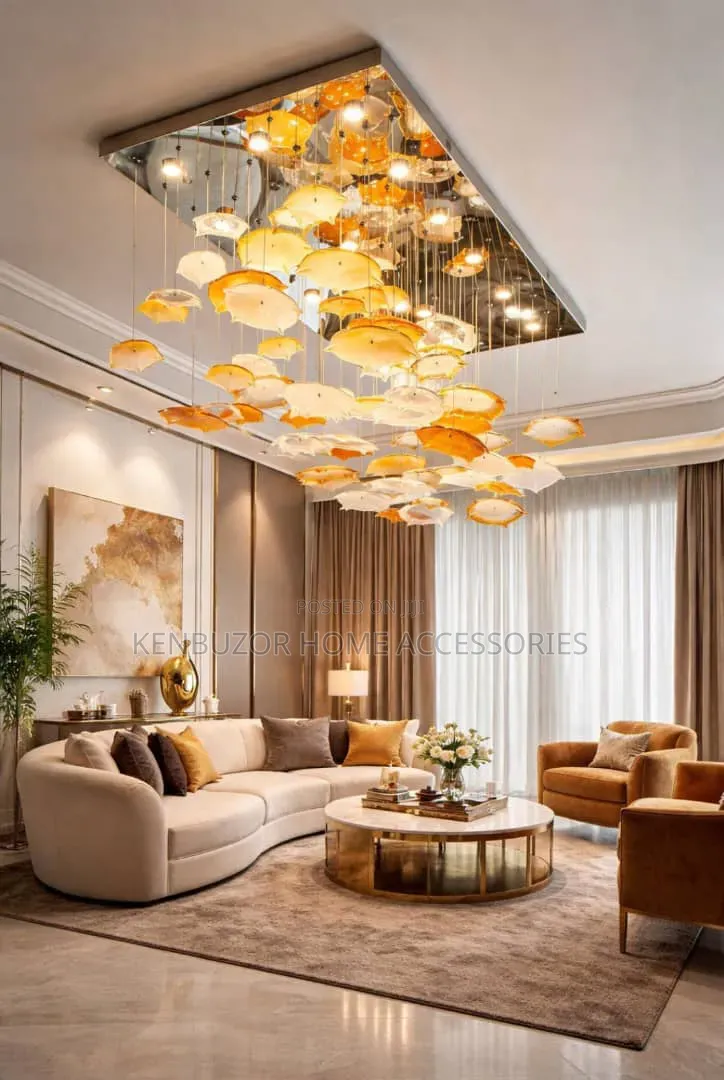 1200mm by 600mm 50 Glass Modern Luxury Pendant Light Chandelier