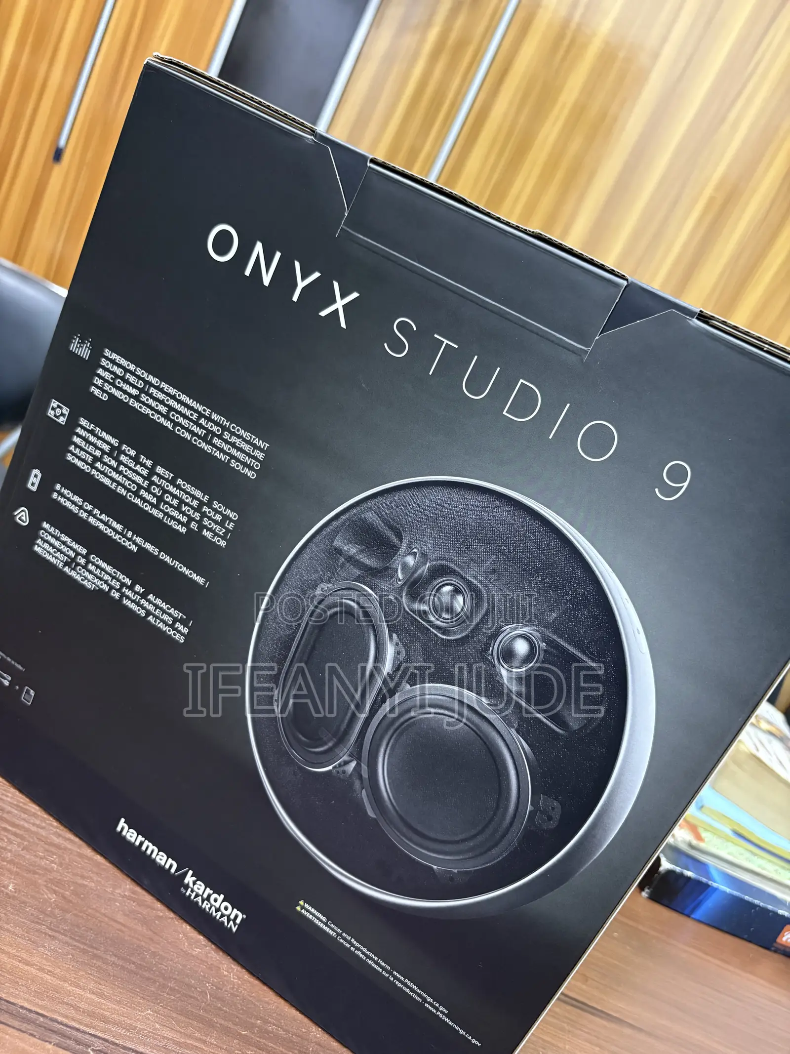 Harman Kardon Onyx Studio 9 Portable Bluetooth Speaker.