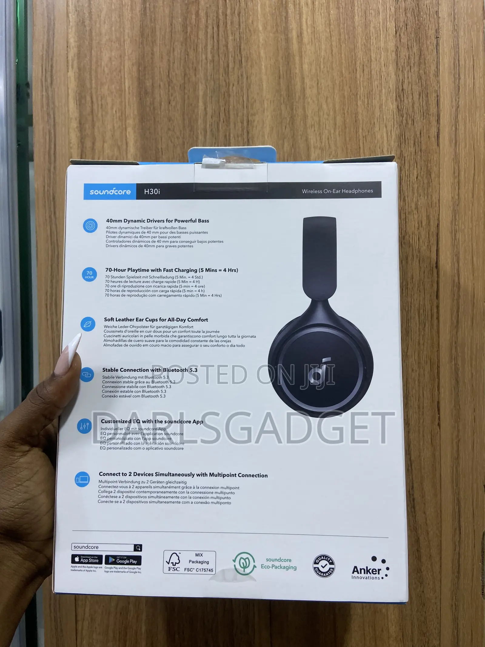 Anker Soundcore H30i Wireless Bass Headphones With 70h Battery