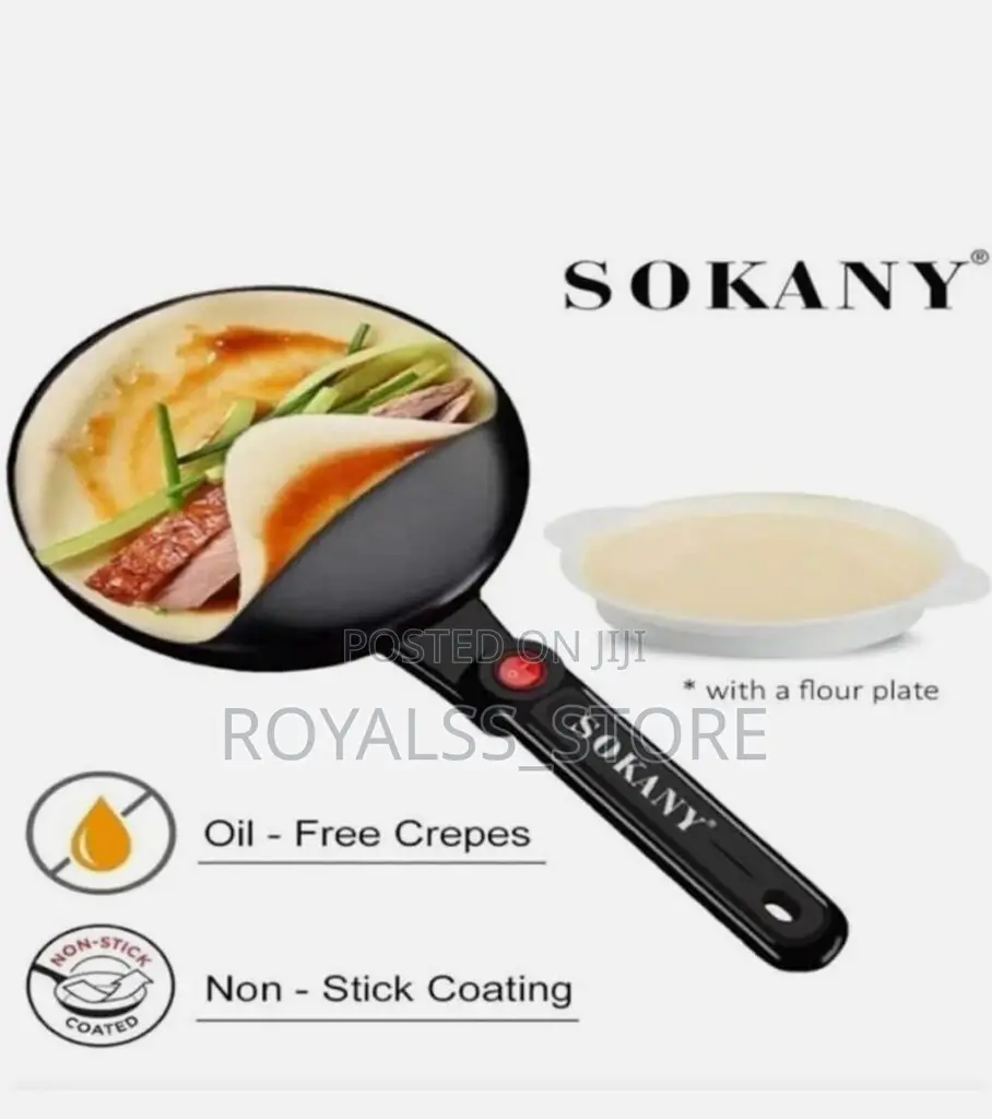 Electric Sokany Crepe Maker, Shawarma and Samosa Wrap