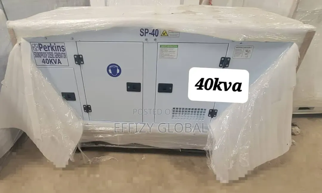 Brand New 40kva Perkins Soundproof Diesel Generator (England)