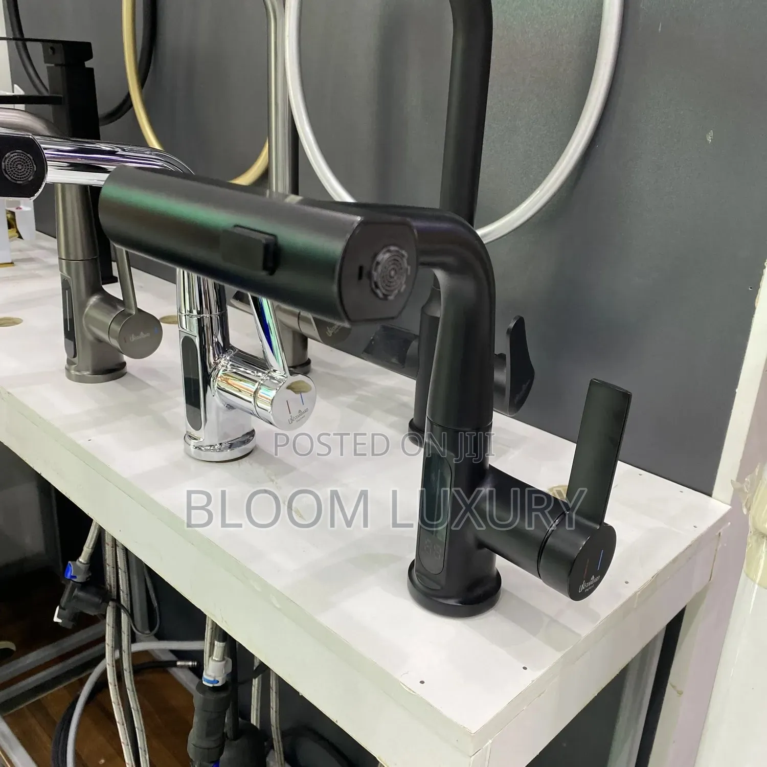 Thermostatic Matt Black Mixer Faucets Available 