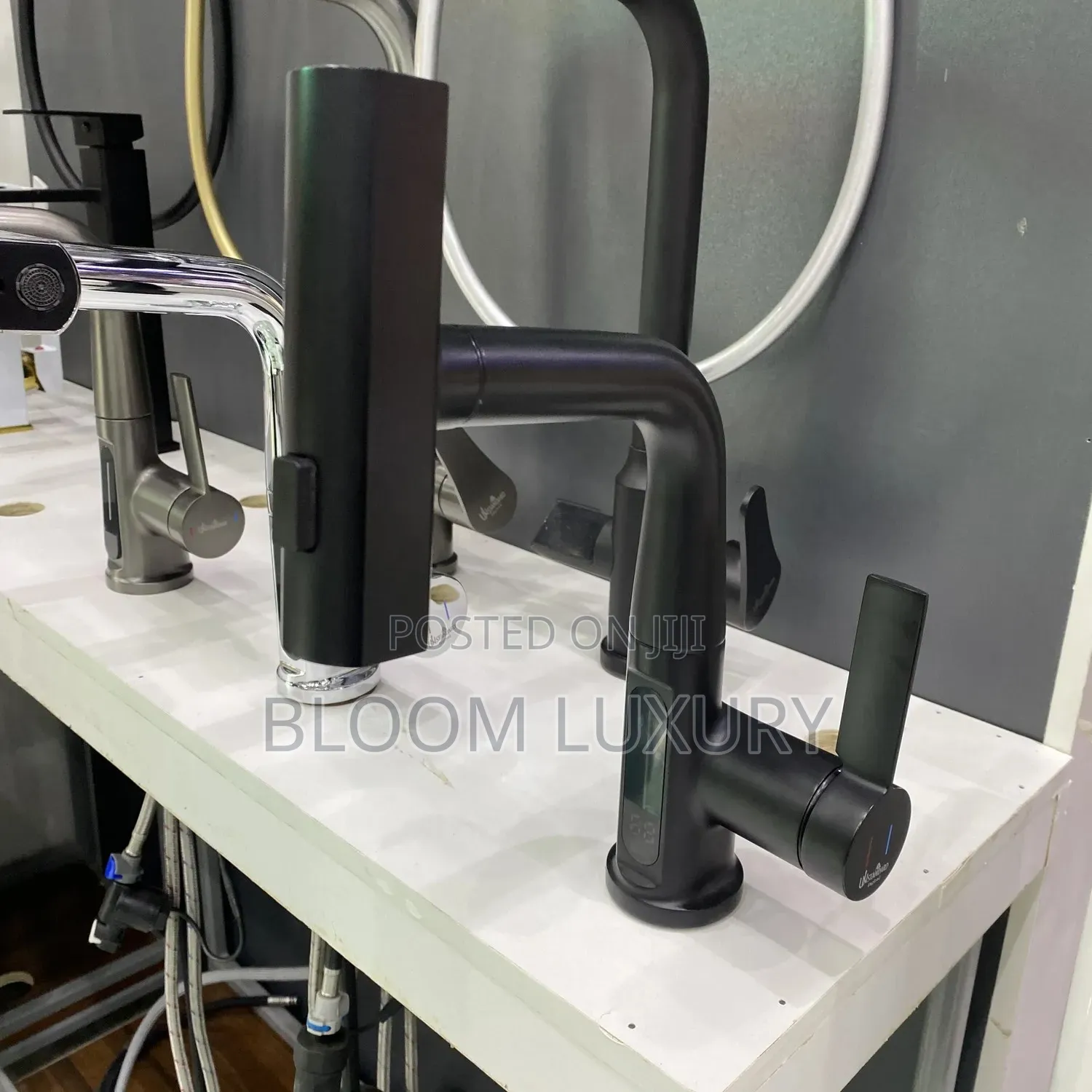 Thermostatic Matt Black Mixer Faucets Available 