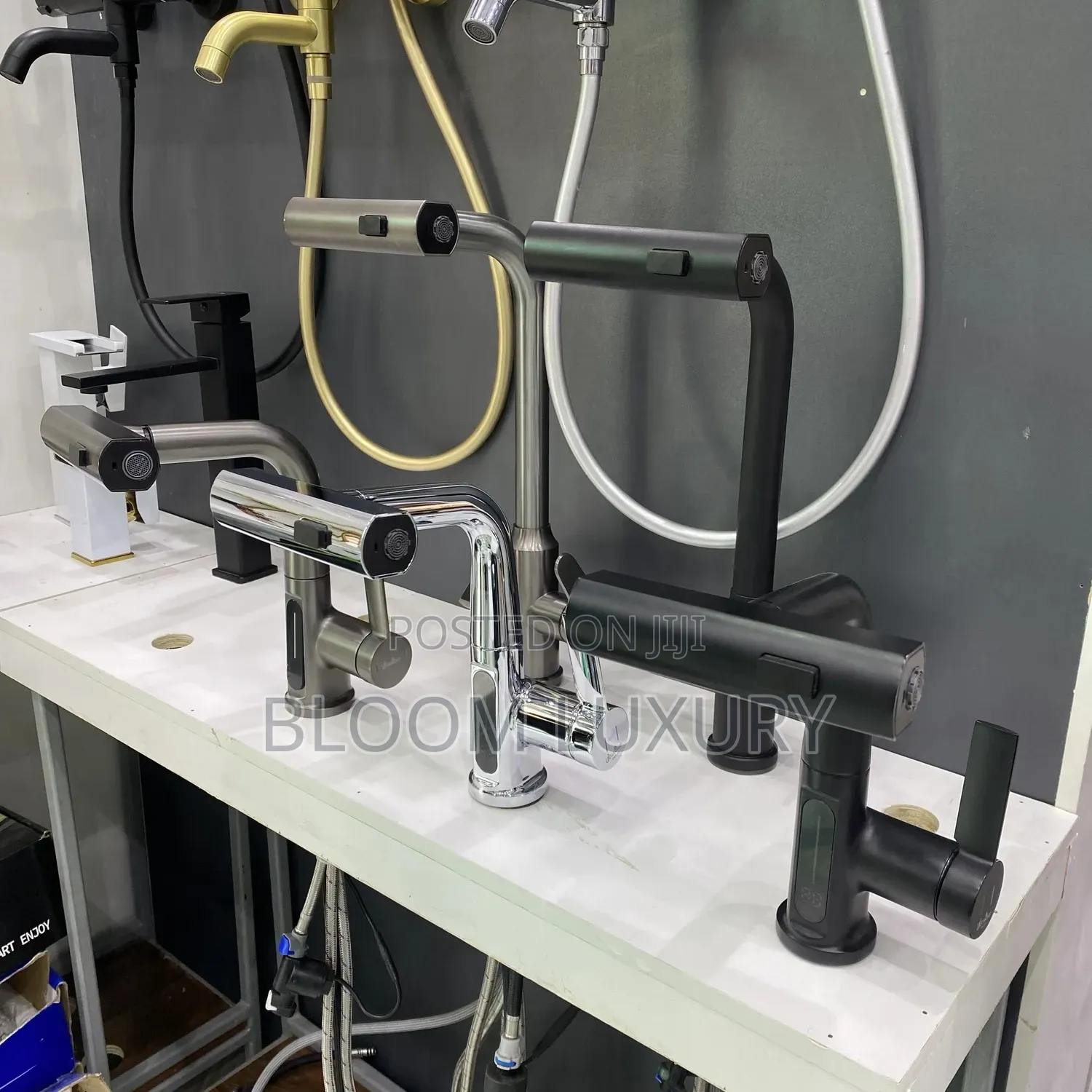 Thermostatic Matt Black Mixer Faucets Available 