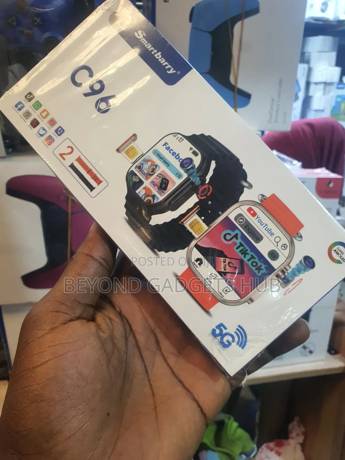 Smartberry C96 5g Sim Card Enabled Smart Watchh