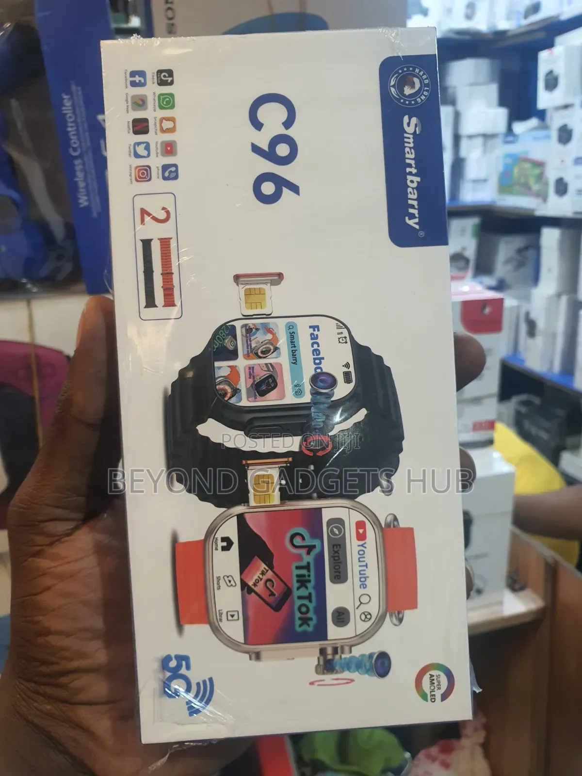 Smartberry C96 5g Sim Card Enabled Smart Watchh