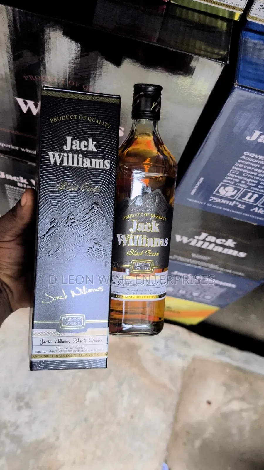 Jack Williams Black Ocean Cartoon by ( 12 Bottles )