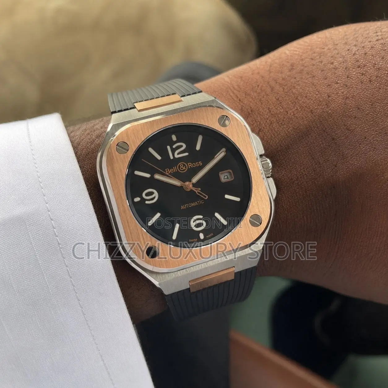 Bell Ross Quality Luxury Men Automatic Engine Wristwatch