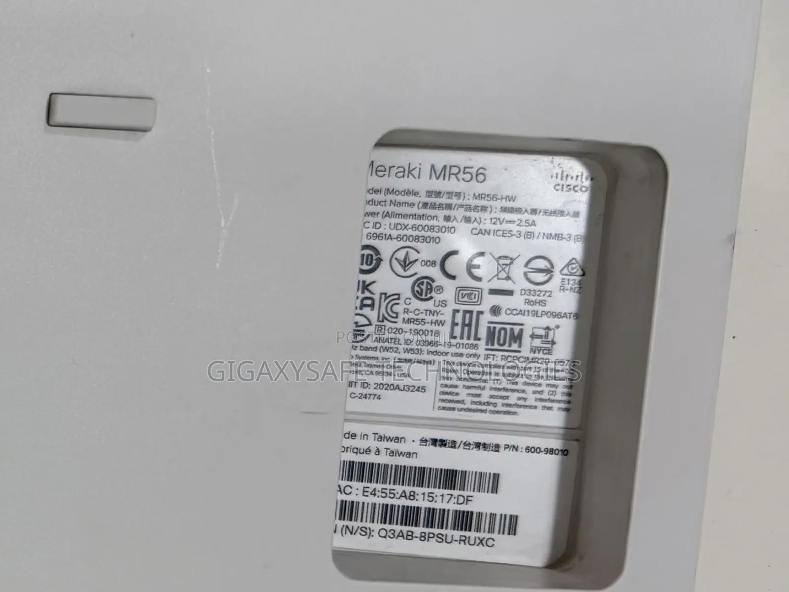 Cisco Meraki Mr56 Wifi 6 Indoor Wireless Access Point Unclaimed