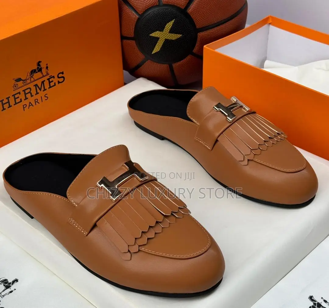 Hermes Quality Luxury Men Genuine Leather Shoe