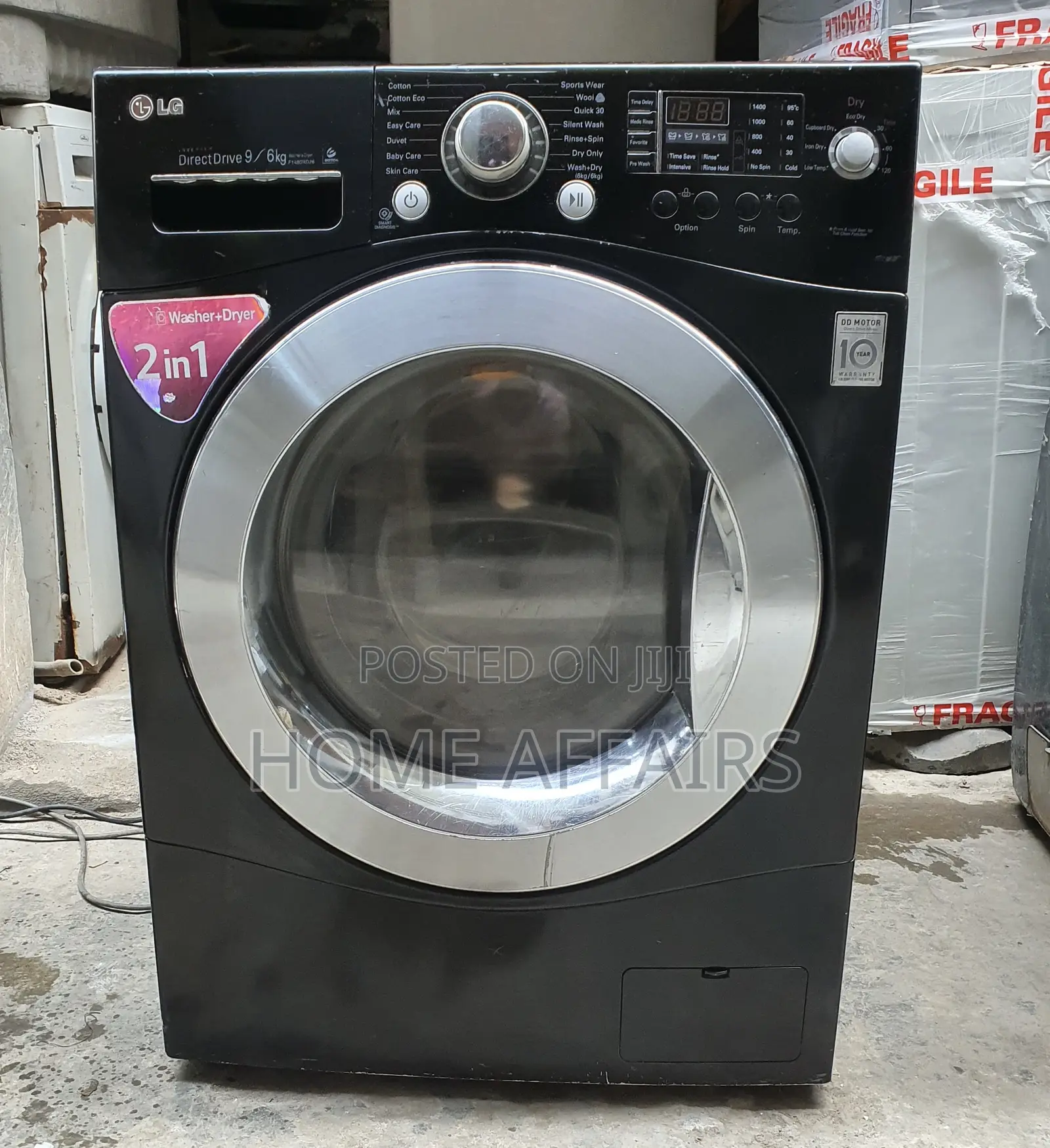 Inverter Drive Lg 9kg Washing Machine Wash and Dry (Pay on Delivery)