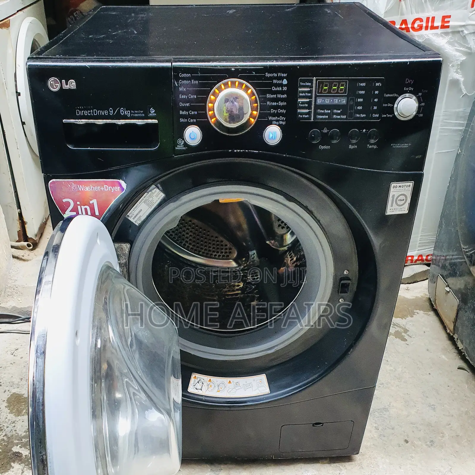 Inverter Drive Lg 9kg Washing Machine Wash and Dry (Pay on Delivery)