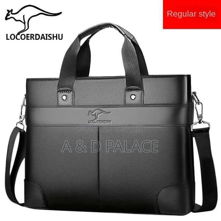Locoerdaishu Men Large Capacity Forever More Leather Shouder Bag