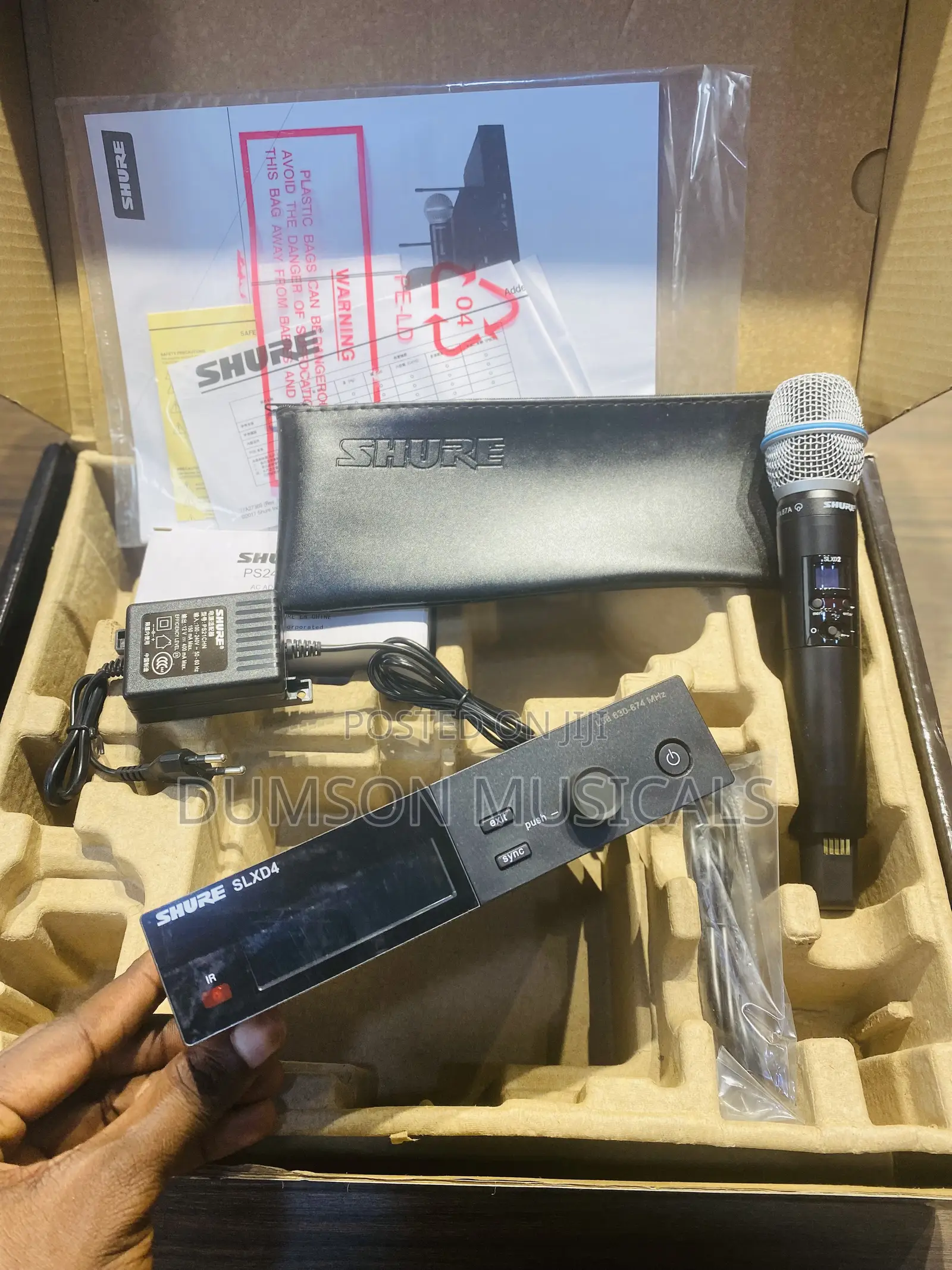 Shure Beta-87a SLX-D Shure Wireless Microphone System Uhf