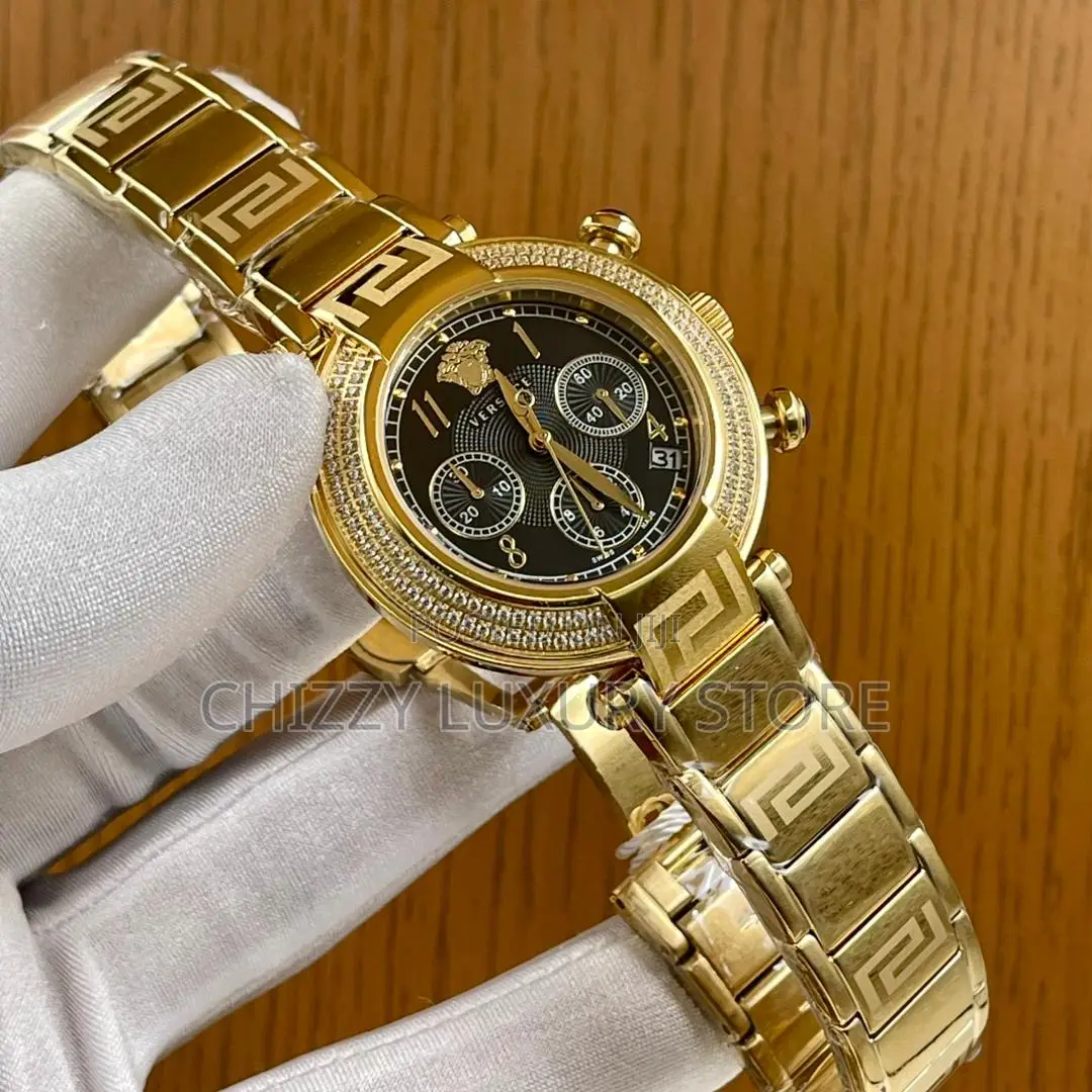 Versace Quality Luxury Ladies Chain Strap Wristwatch