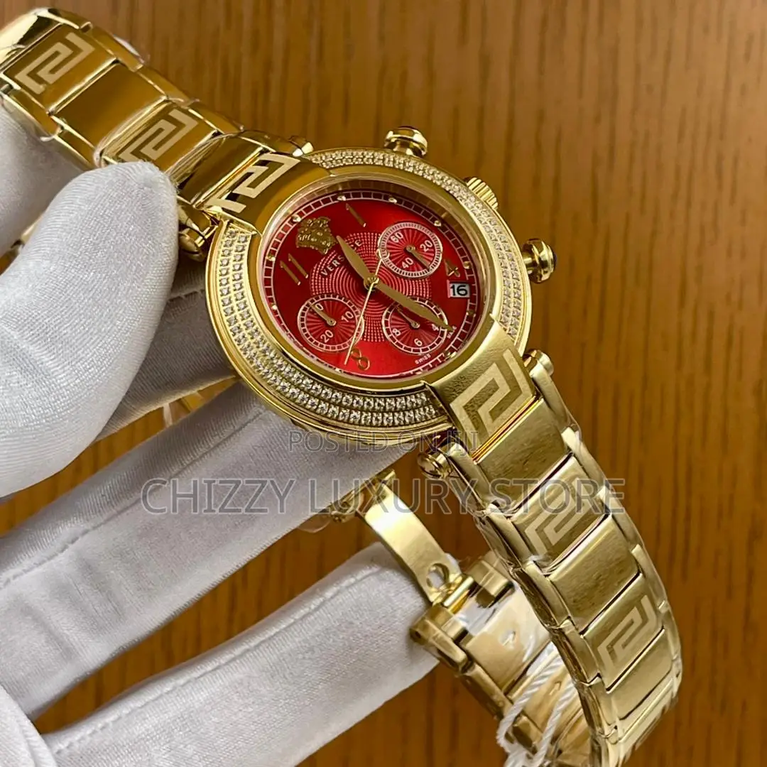 Versace Quality Luxury Ladies Chain Strap Wristwatch