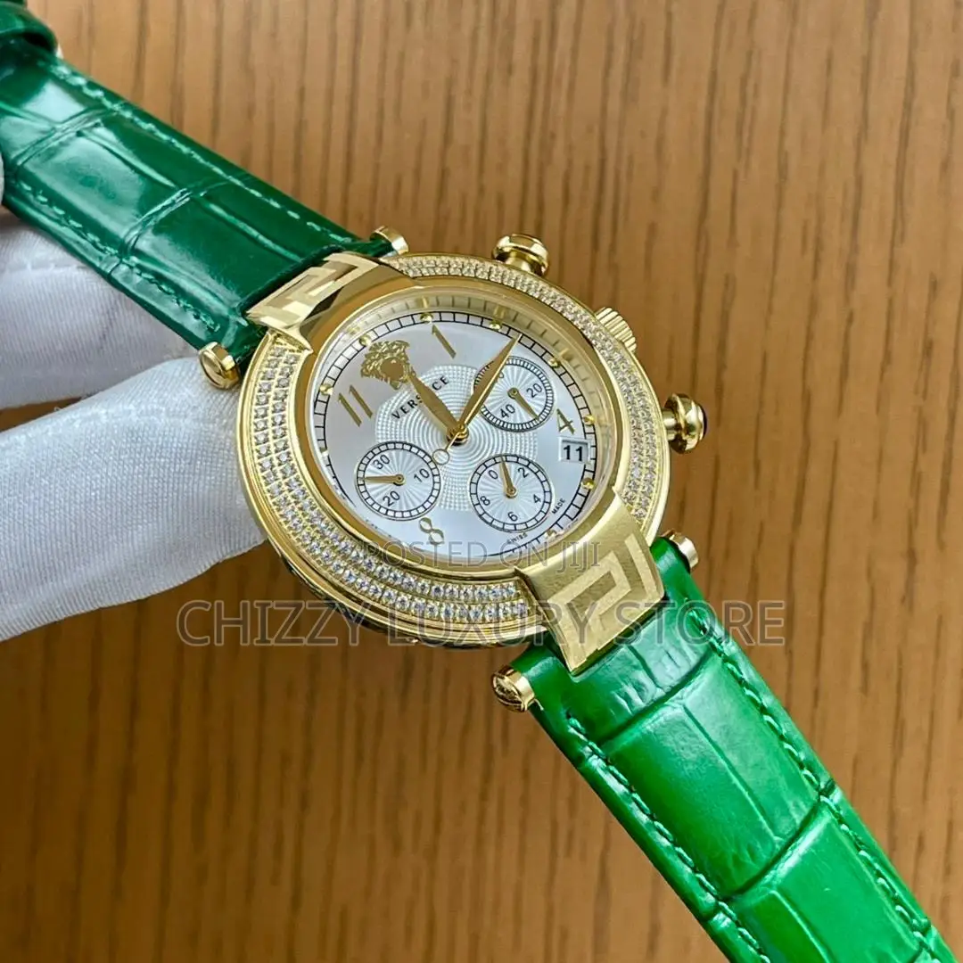 Versace Quality Luxury Ladies Genuine Leather Wristwatch