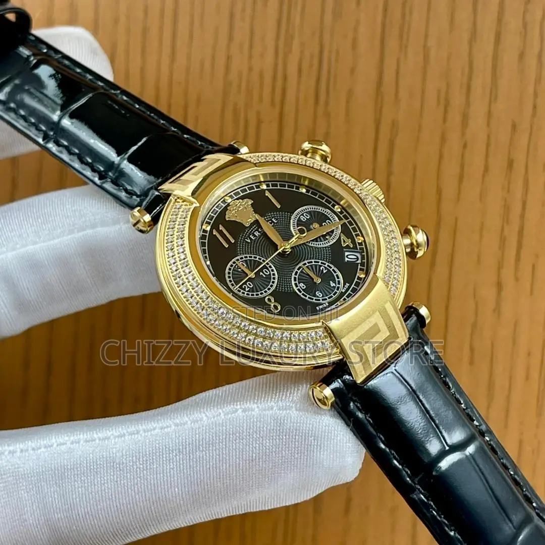 Versace Quality Luxury Ladies Genuine Leather Wristwatch