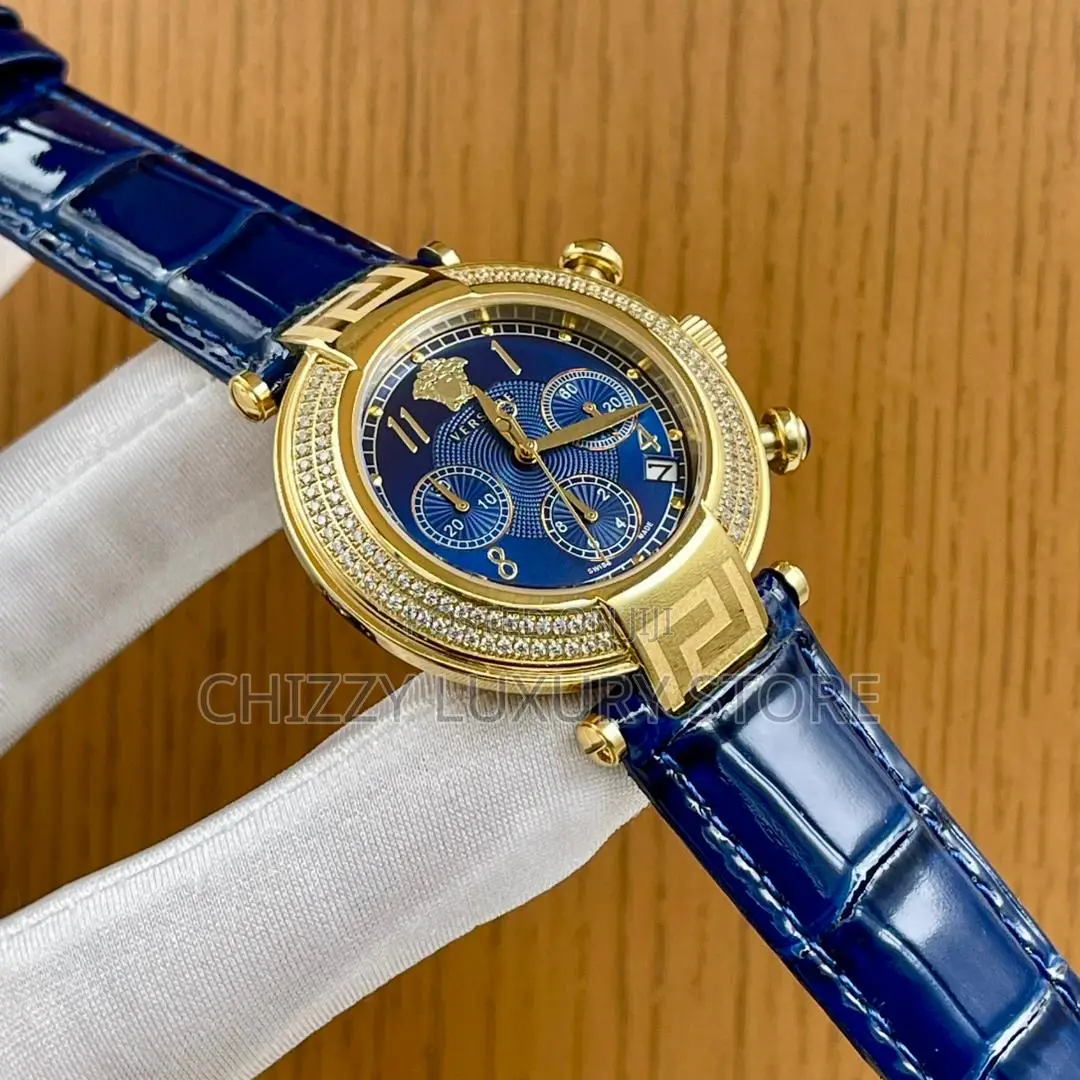 Versace Quality Luxury Ladies Genuine Leather Wristwatch