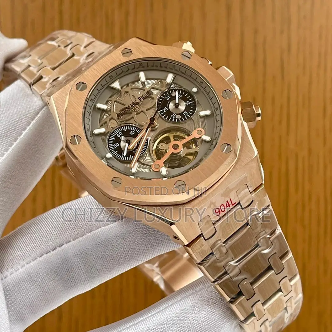 Audemars Piguet Quality Luxury Chronograph Chain Strap Wristwatch