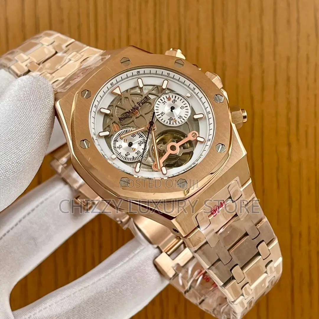 Audemars Piguet Quality Luxury Chronograph Chain Strap Wristwatch