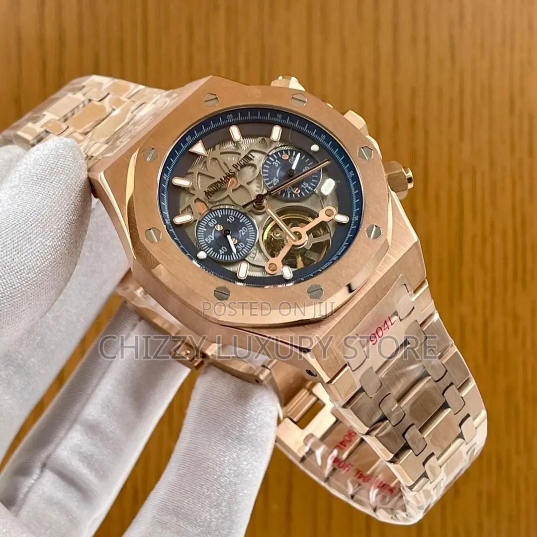 Audemars Piguet Quality Luxury Chronograph Chain Strap Wristwatch