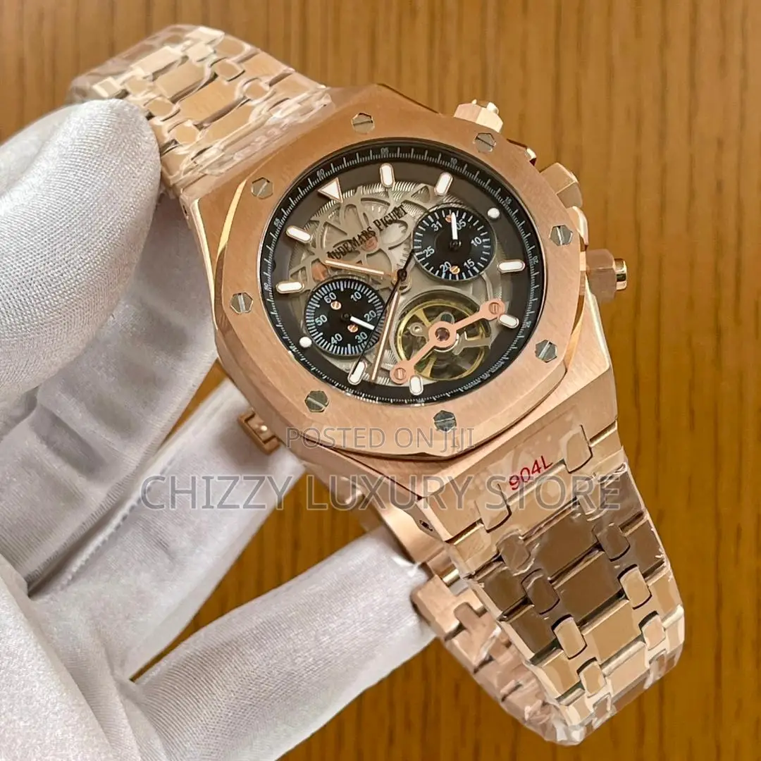 Audemars Piguet Quality Luxury Chronograph Chain Strap Wristwatch
