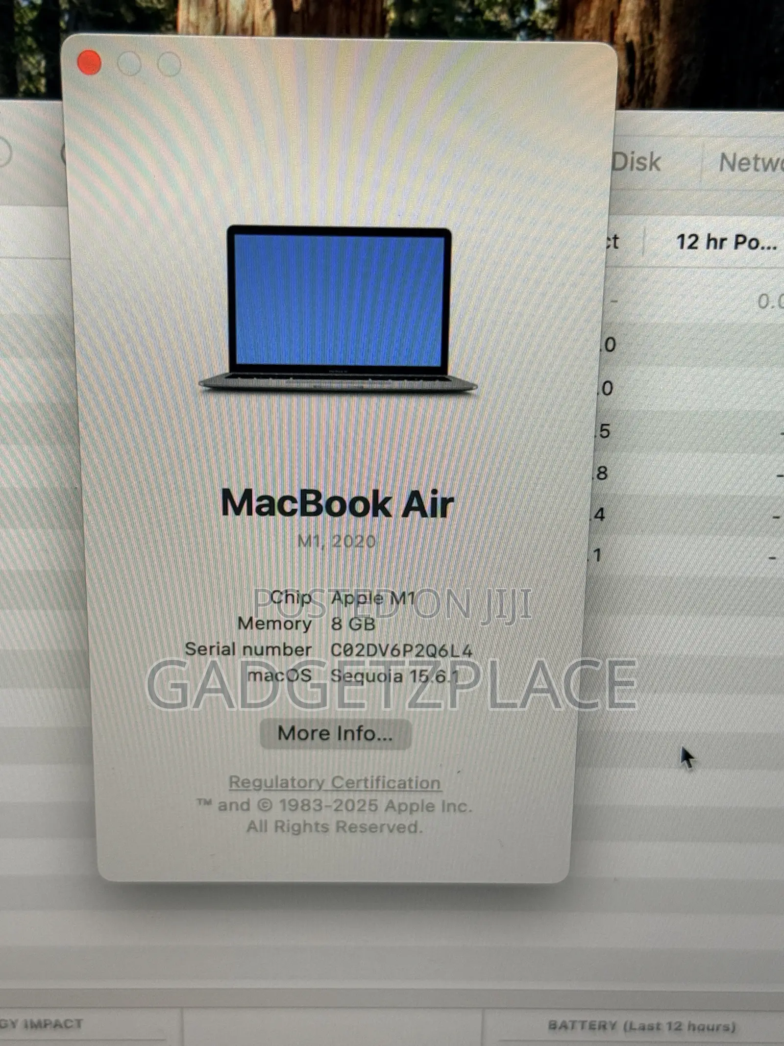 Laptop Apple MacBook Air 2020 M1 8GB Apple M1 SSD 256GB