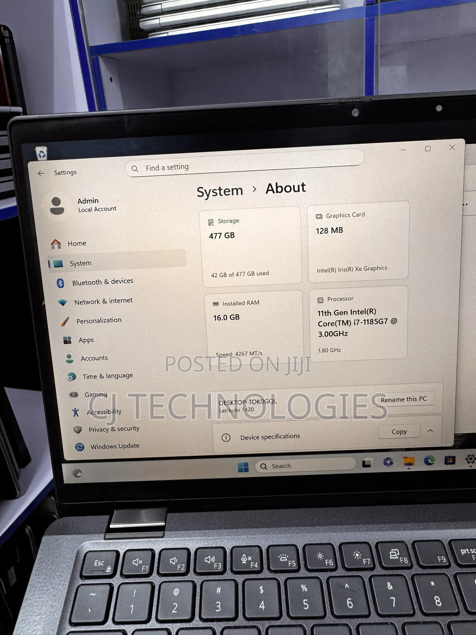 Laptop Dell Latitude 7420 16GB Intel Core i7 SSD 512GB