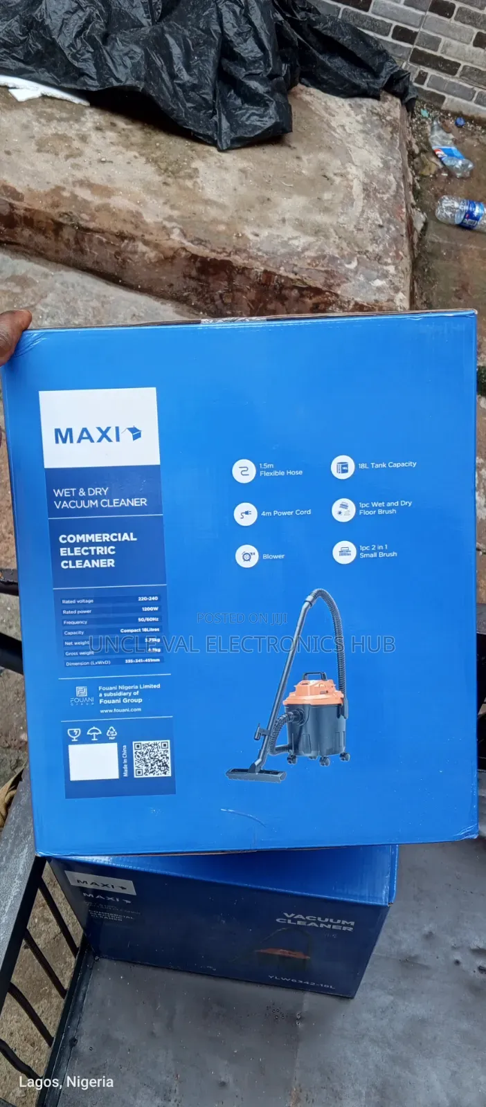 Maxi Vacuum Cleaner 18l Wet and Dry