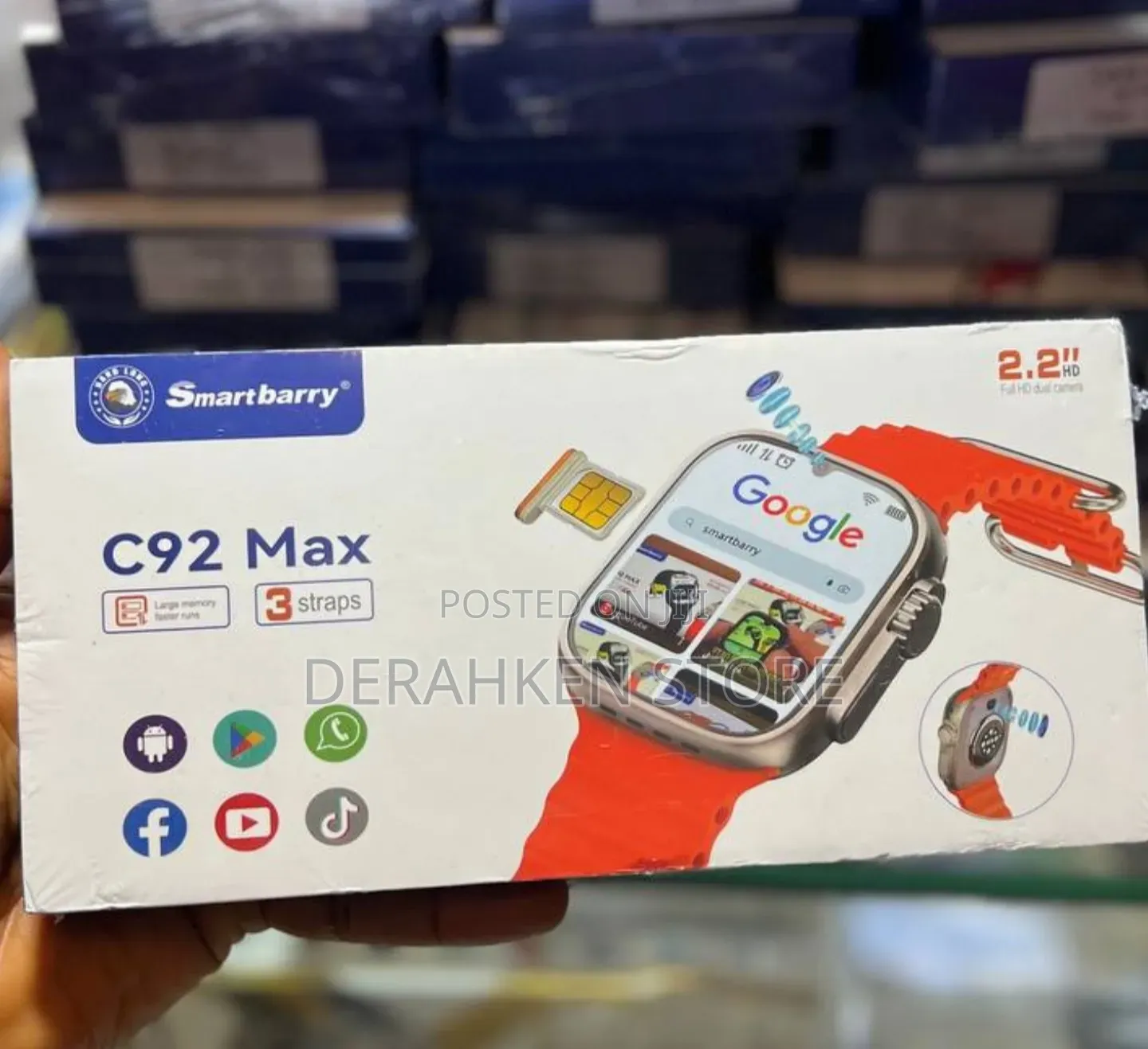C92 Max Sim Enabled Smartwatch With 6ram and 64gb Storage