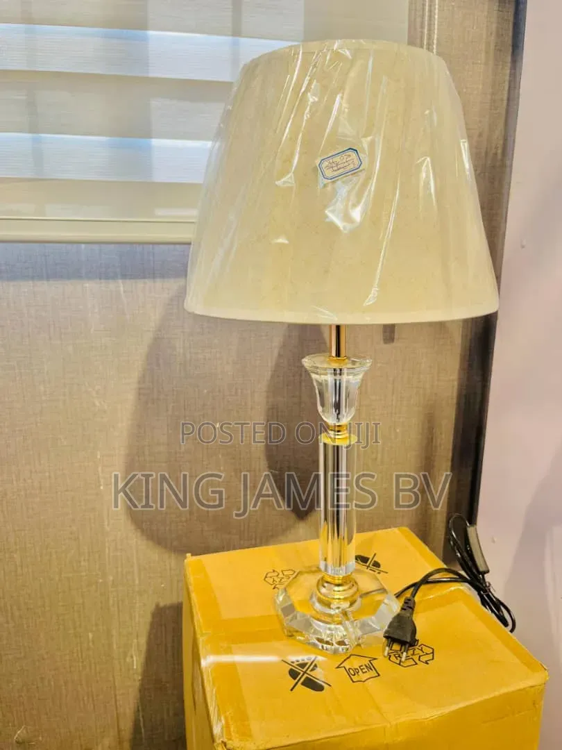 Long Crystal Table Lamp