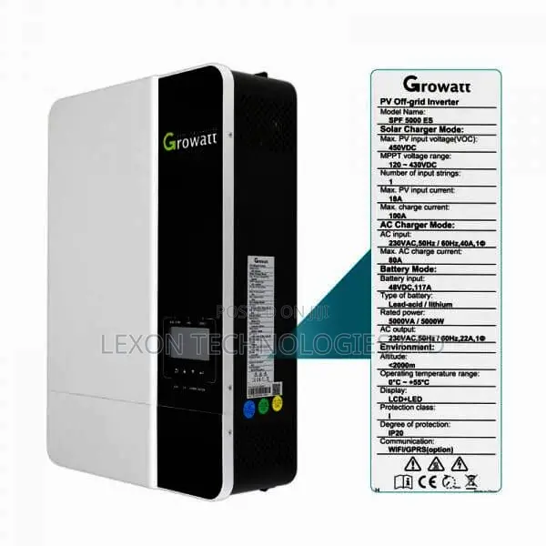 Growatt SPF 5000 Es Hybrid 5kw 48v Big Pv Input Inverter