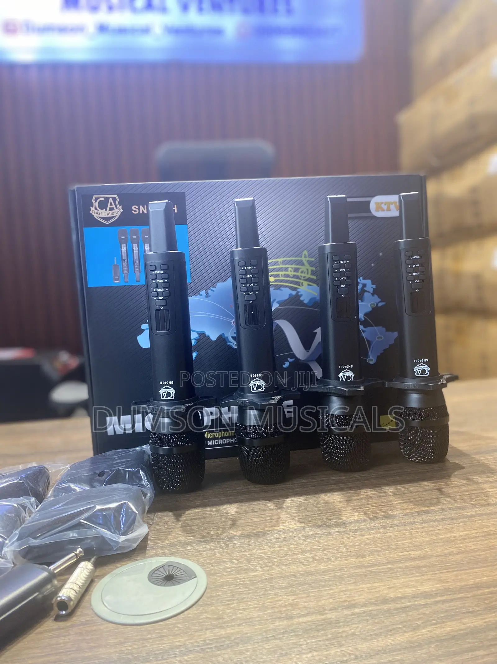 4in1 Wireless Microphone System Uhf Classic Audio Sn540 H