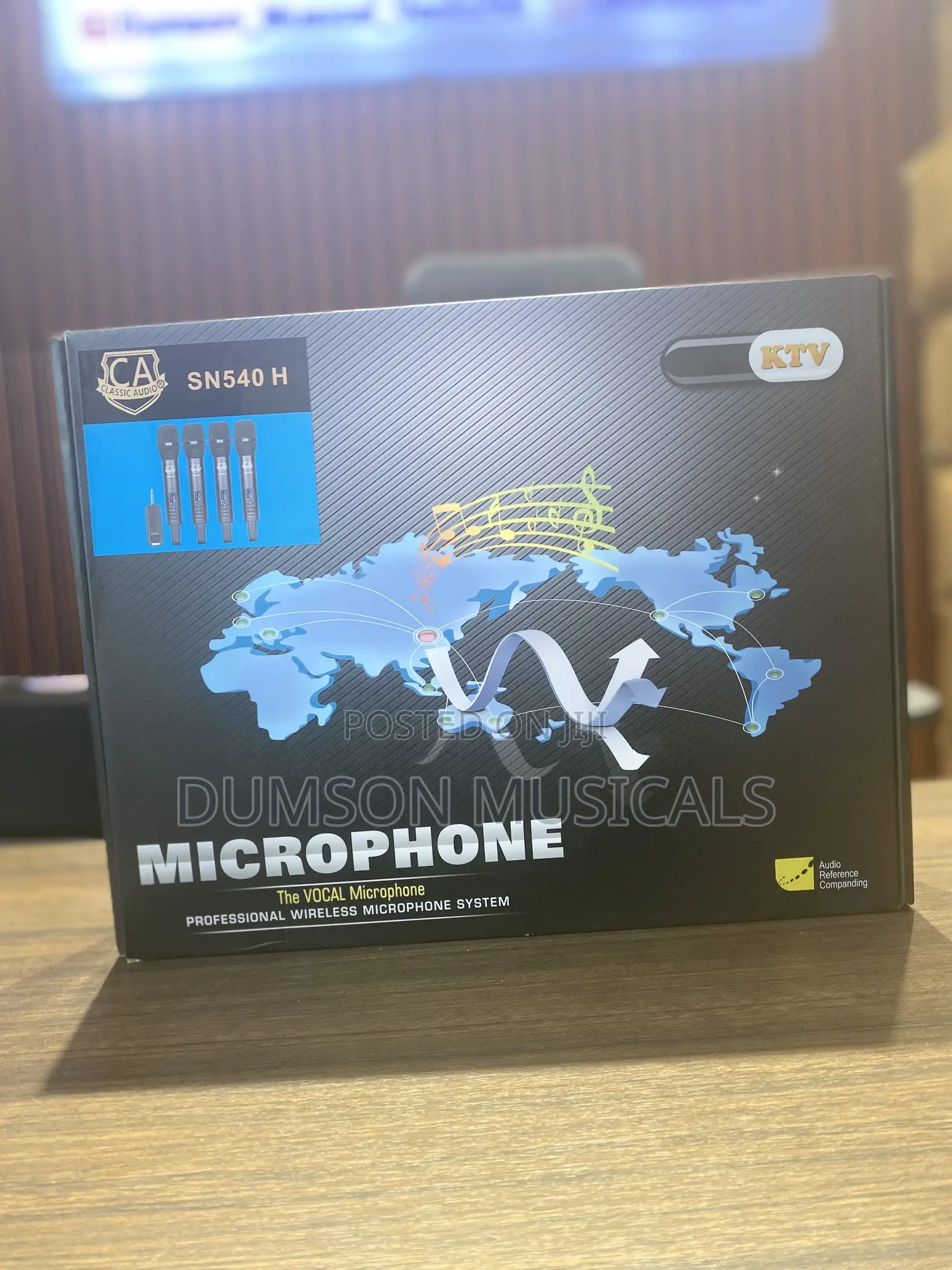 4in1 Wireless Microphone System Uhf Classic Audio Sn540 H