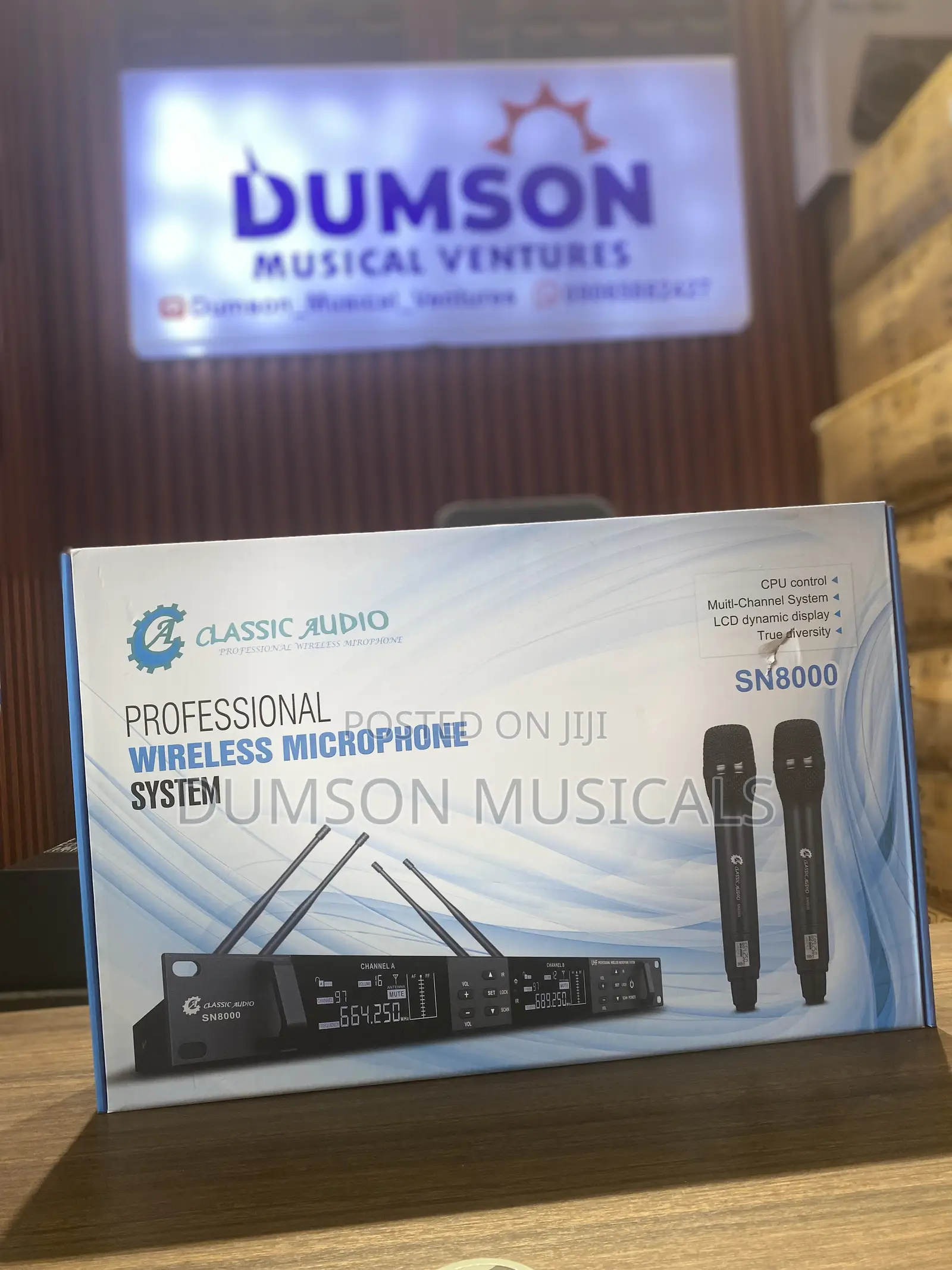 Professional Wireless Microphone System Sn8000 Classic Audio