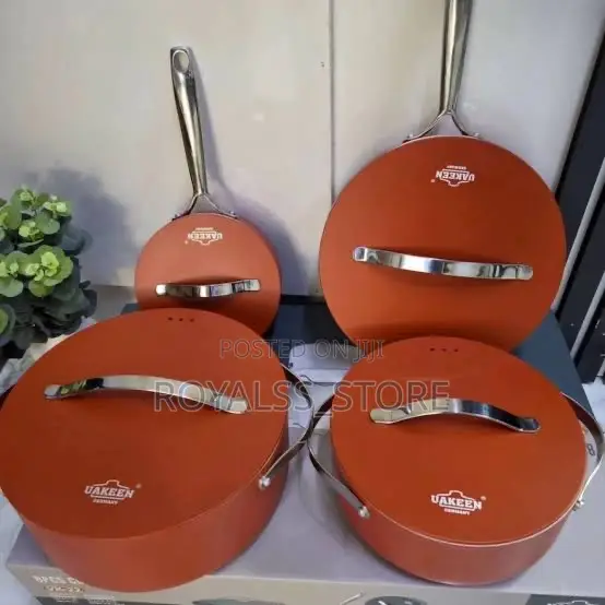Original Uakeen Germany Vk-22 8pcs Ceramic Non-Stick Cookware Set