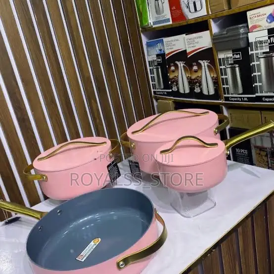 Original Uakeen Germany Vk-22 8pcs Ceramic Non-Stick Cookware Set