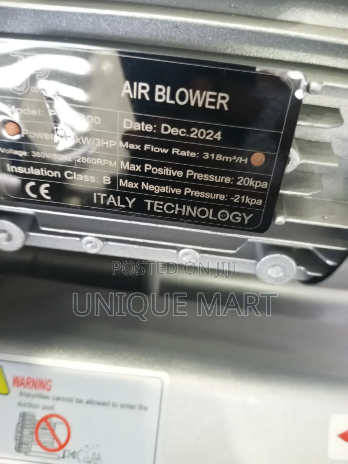 3hp Air Blower, 2.2kw, 380v